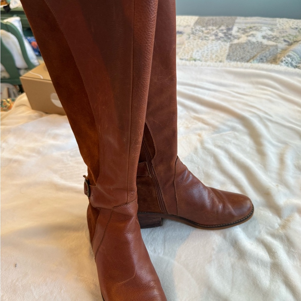 Lucky Brand Brown Heeled Boots